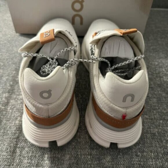 On Running Cloudnova Women Shoes White Sand - Picture 2 of 6